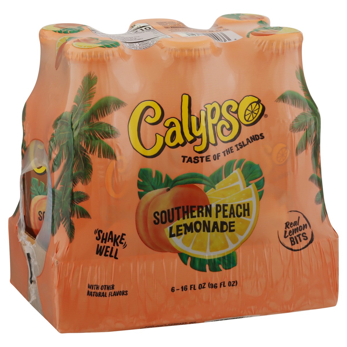 slide 2 of 11, Calypso Southern Peach Lemonade, 6Pk, 16 fl oz