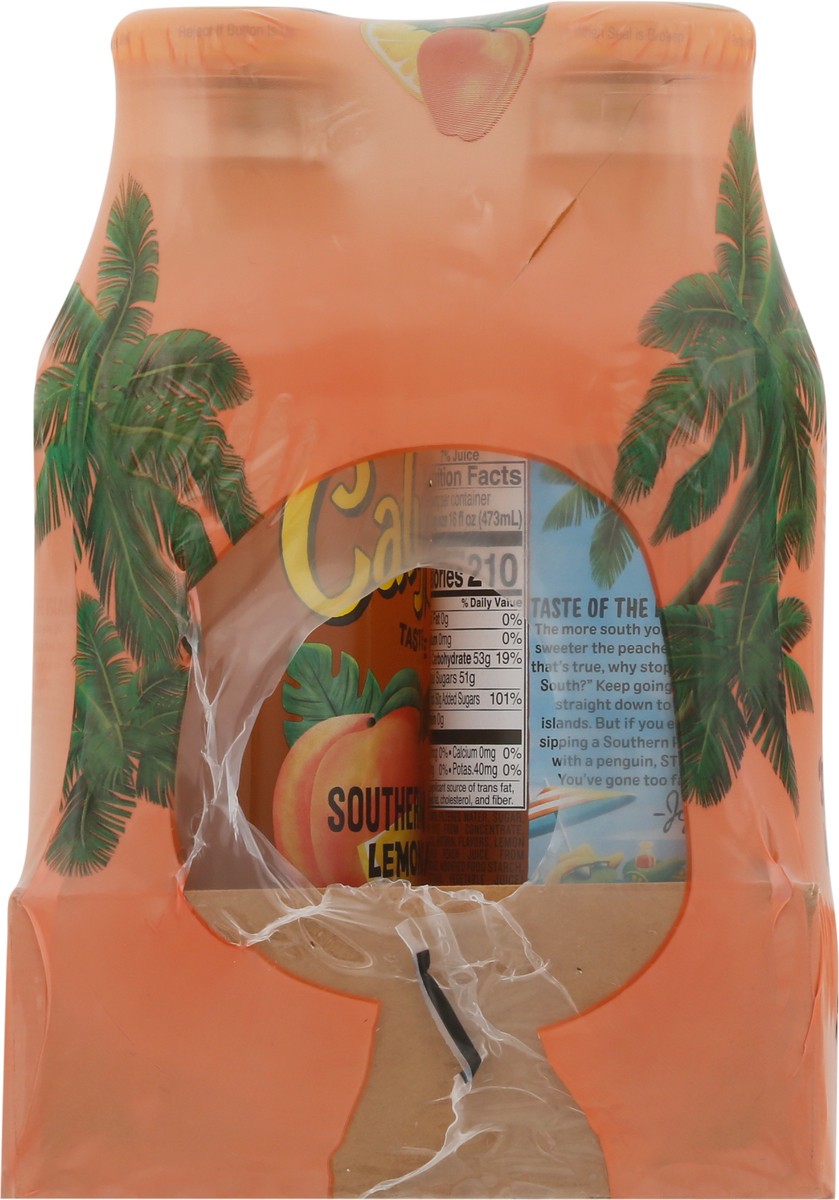 slide 4 of 11, Calypso Southern Peach Lemonade, 6Pk, 16 fl oz