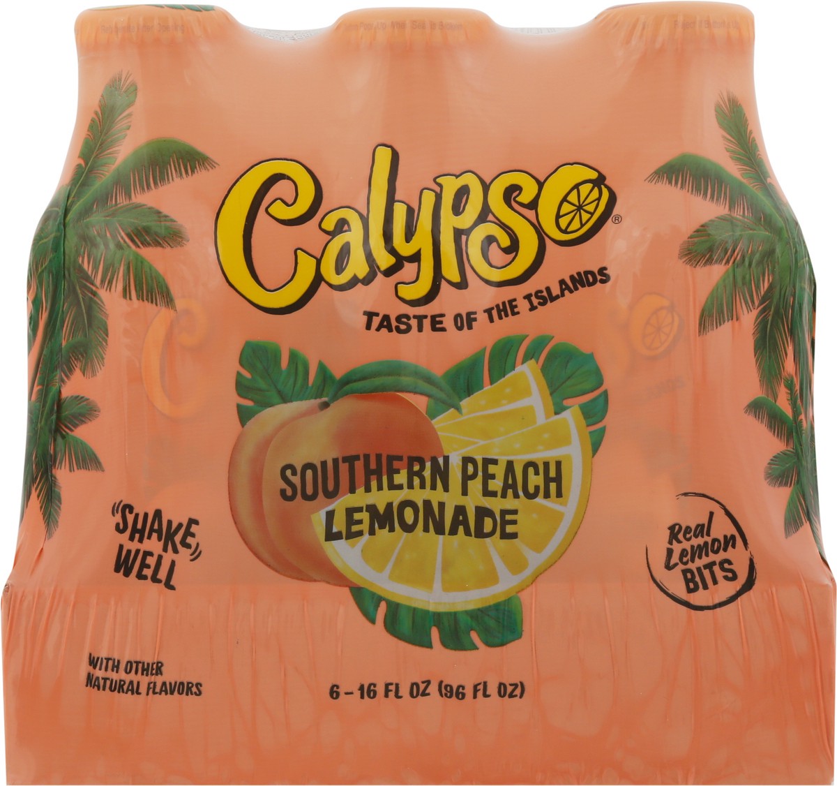 slide 11 of 11, Calypso Southern Peach Lemonade, 6Pk, 16 fl oz