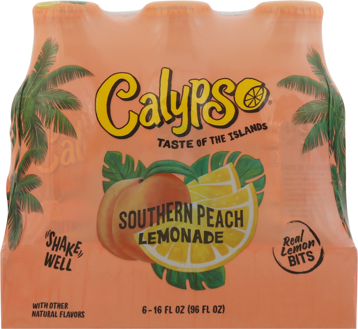 slide 5 of 11, Calypso Southern Peach Lemonade, 6Pk, 16 fl oz