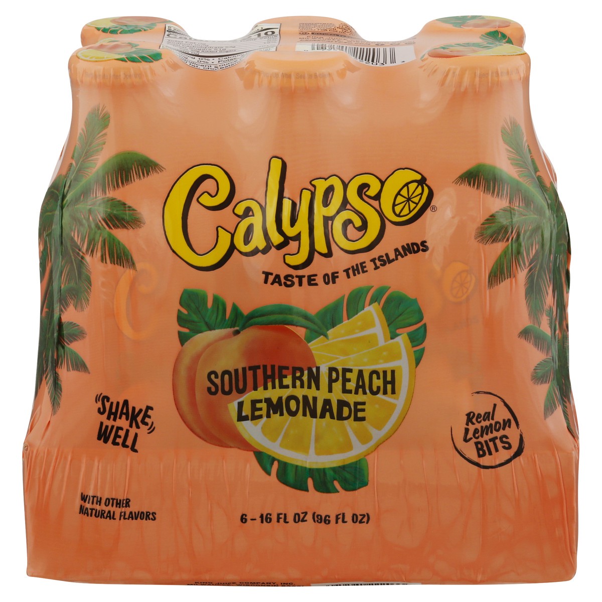 slide 6 of 11, Calypso Southern Peach Lemonade, 6Pk, 16 fl oz