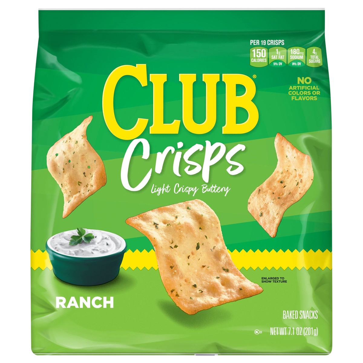 slide 1 of 1, Club Kellogg's Club Crackers Crisps Ranch, 7.1 oz