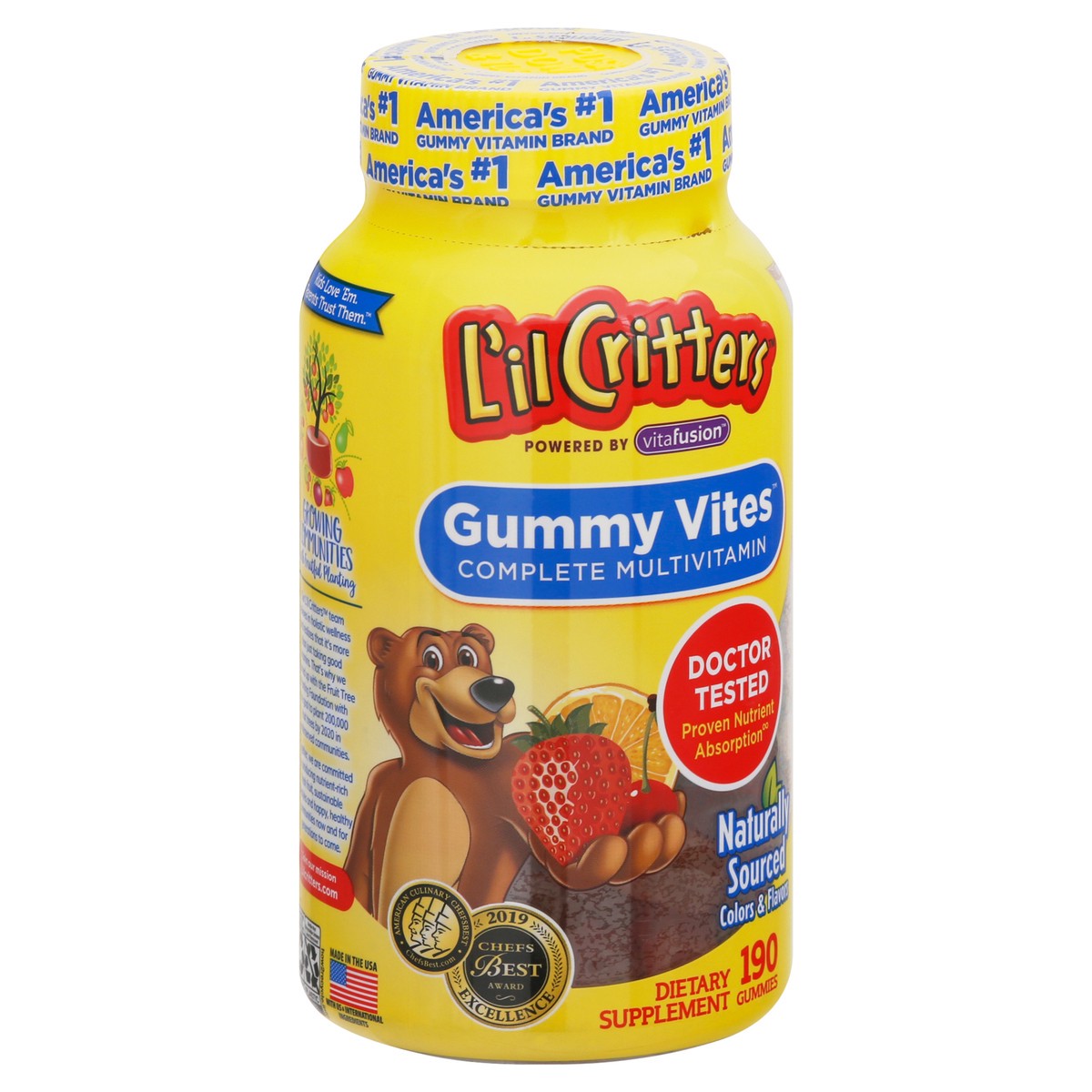slide 2 of 9, L'il Critters Gummy Vites Complete Multivitamin 190 ea, 