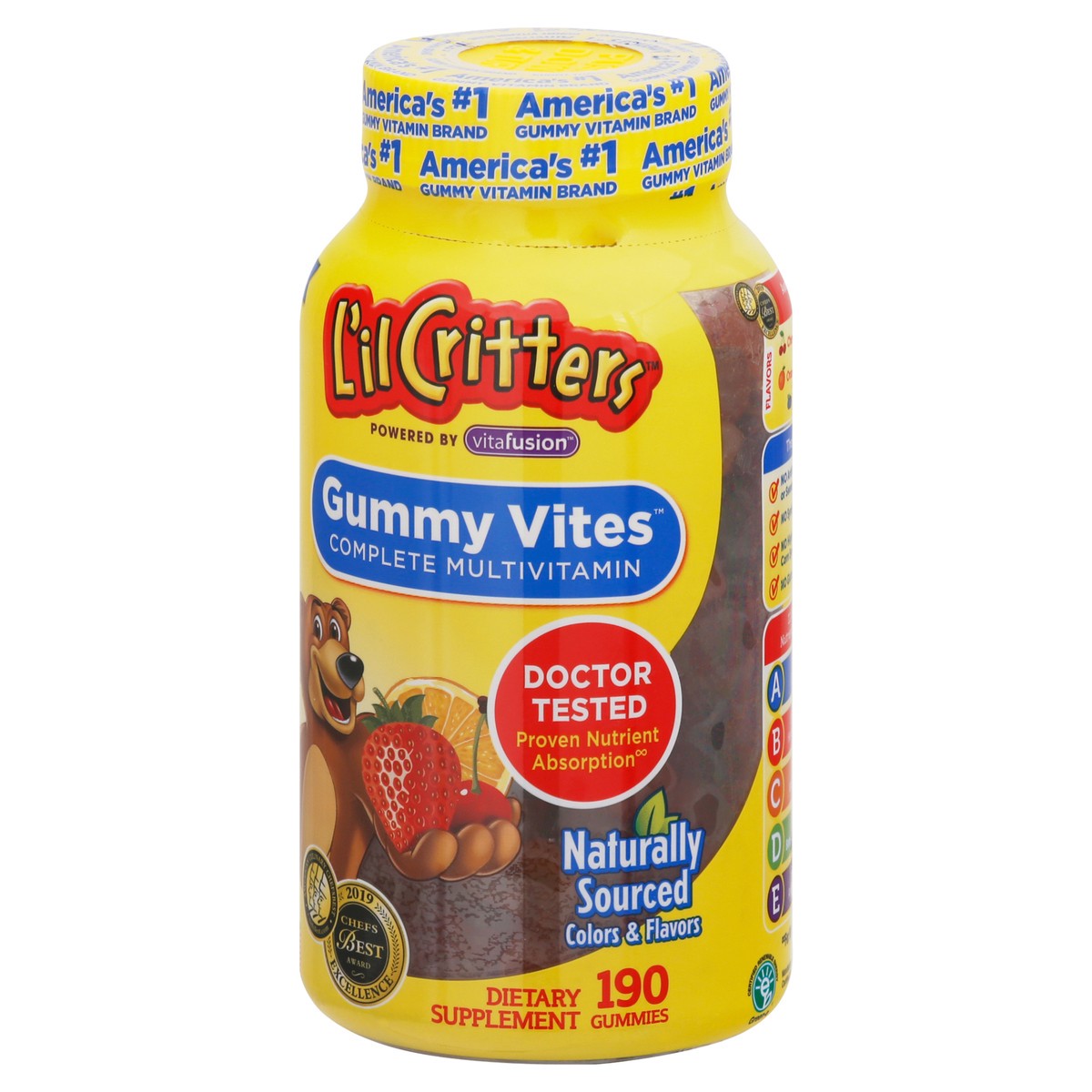 slide 9 of 9, L'il Critters Gummy Vites Complete Multivitamin 190 ea, 