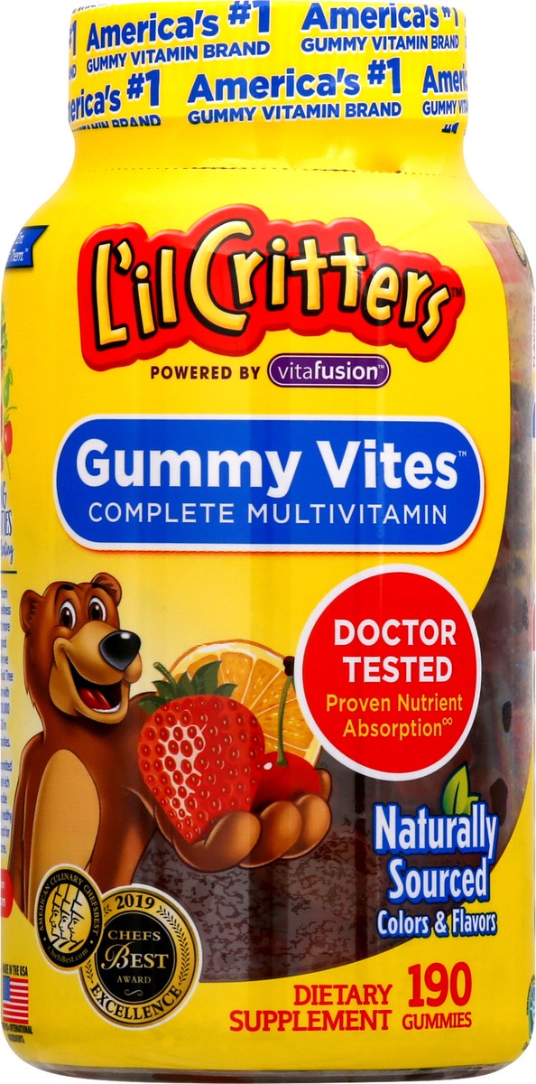 slide 4 of 9, L'il Critters Gummy Vites Complete Multivitamin 190 ea, 