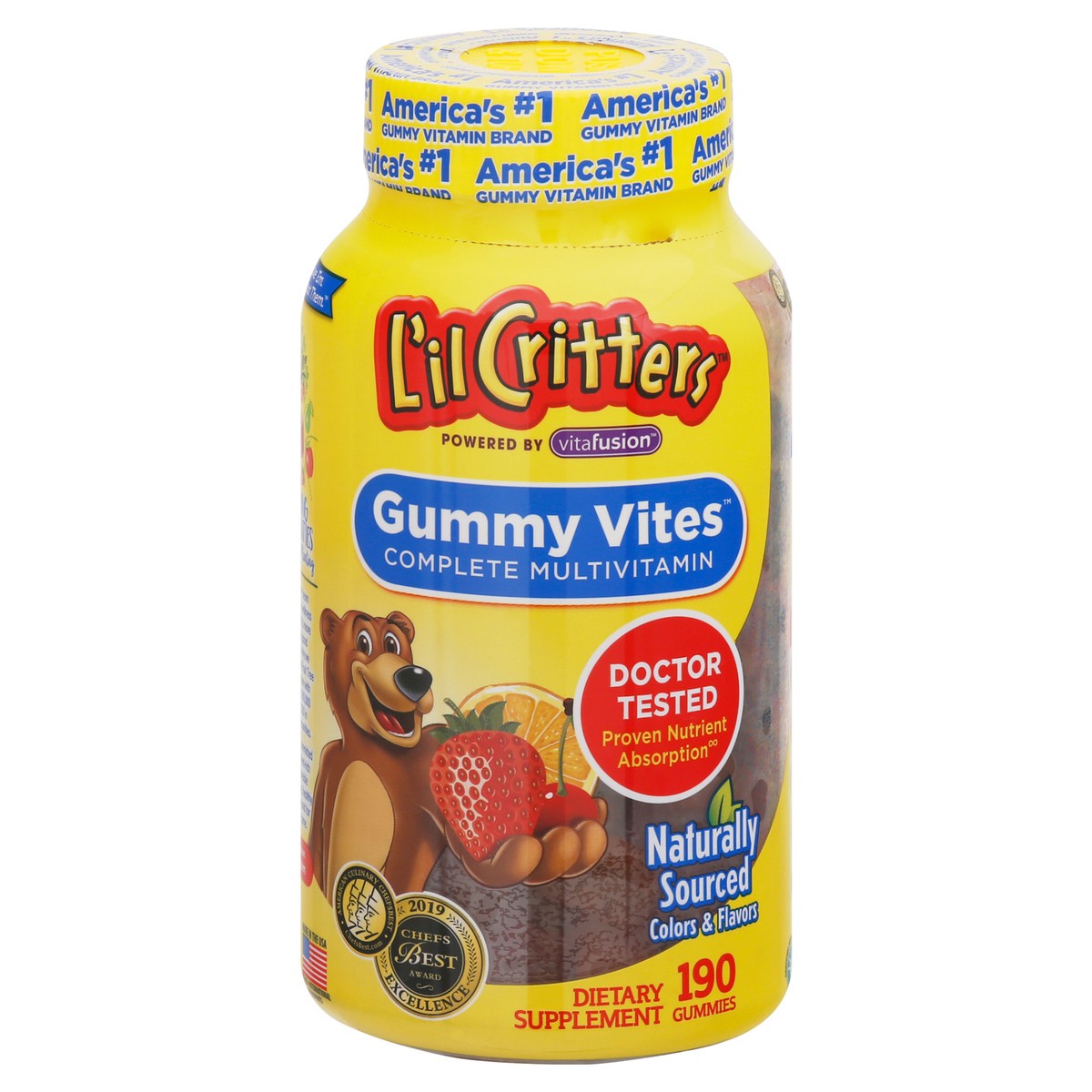 slide 1 of 9, L'il Critters Gummy Vites Complete Multivitamin 190 ea, 