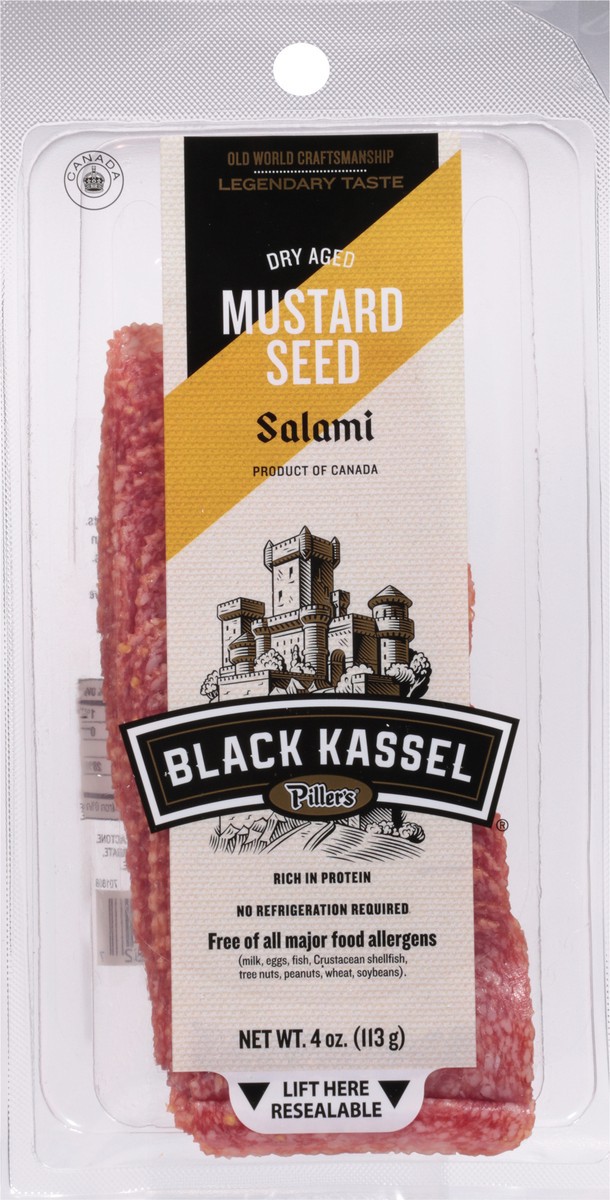 slide 14 of 14, Black Kassel Dry Aged Mustard Seed Salami 4 oz, 4 oz