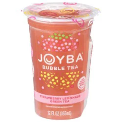 JOYBA Strawberry Lemonade Green Tea Bubble Tea 12 fl oz