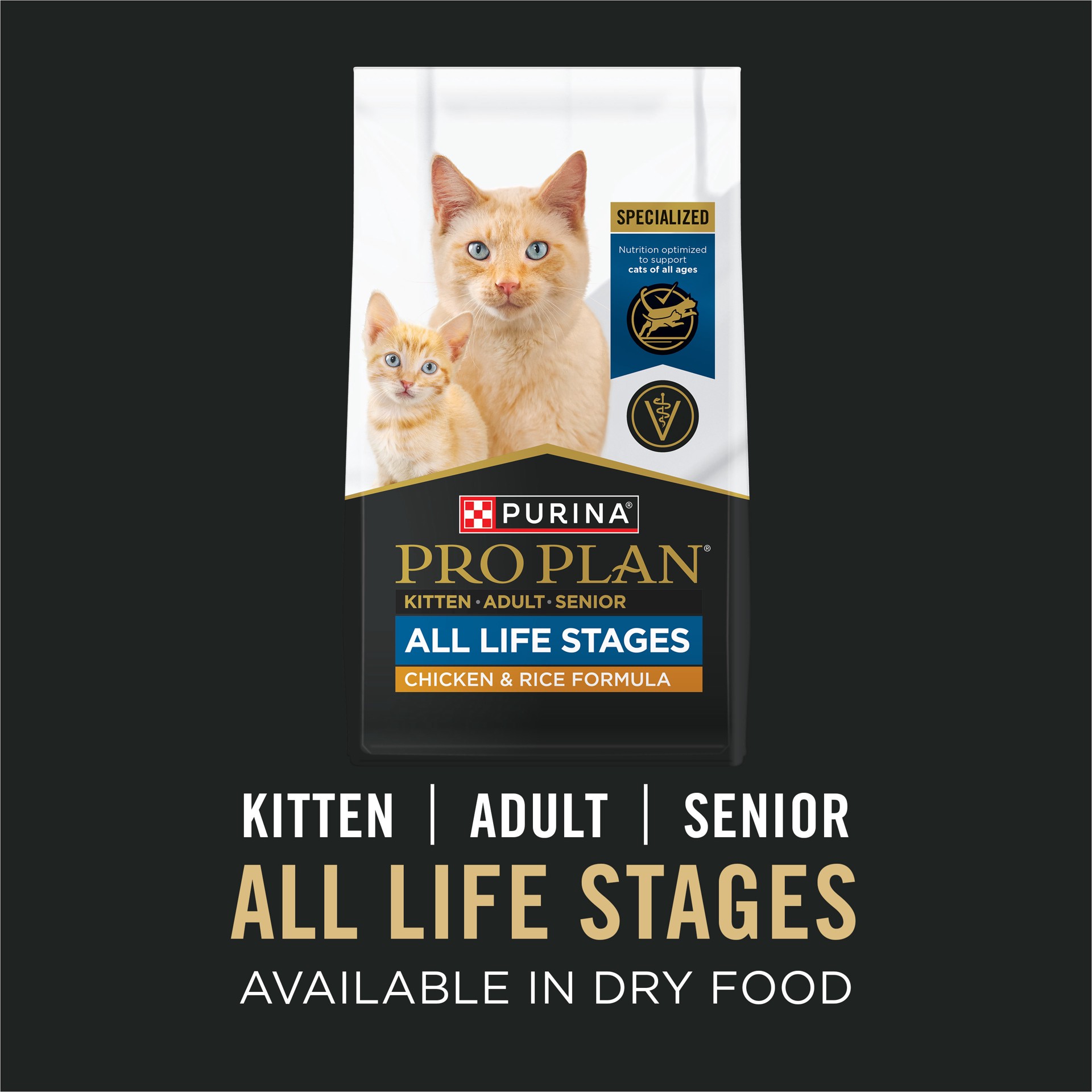 slide 7 of 9, Purina Pro Plan High Protein Wet Cat Food All Life Stages Chicken Pate Classic Entree, 3 oz