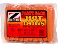 slide 1 of 1, Zeigler Party Pack Hot Dogs, 2 lb