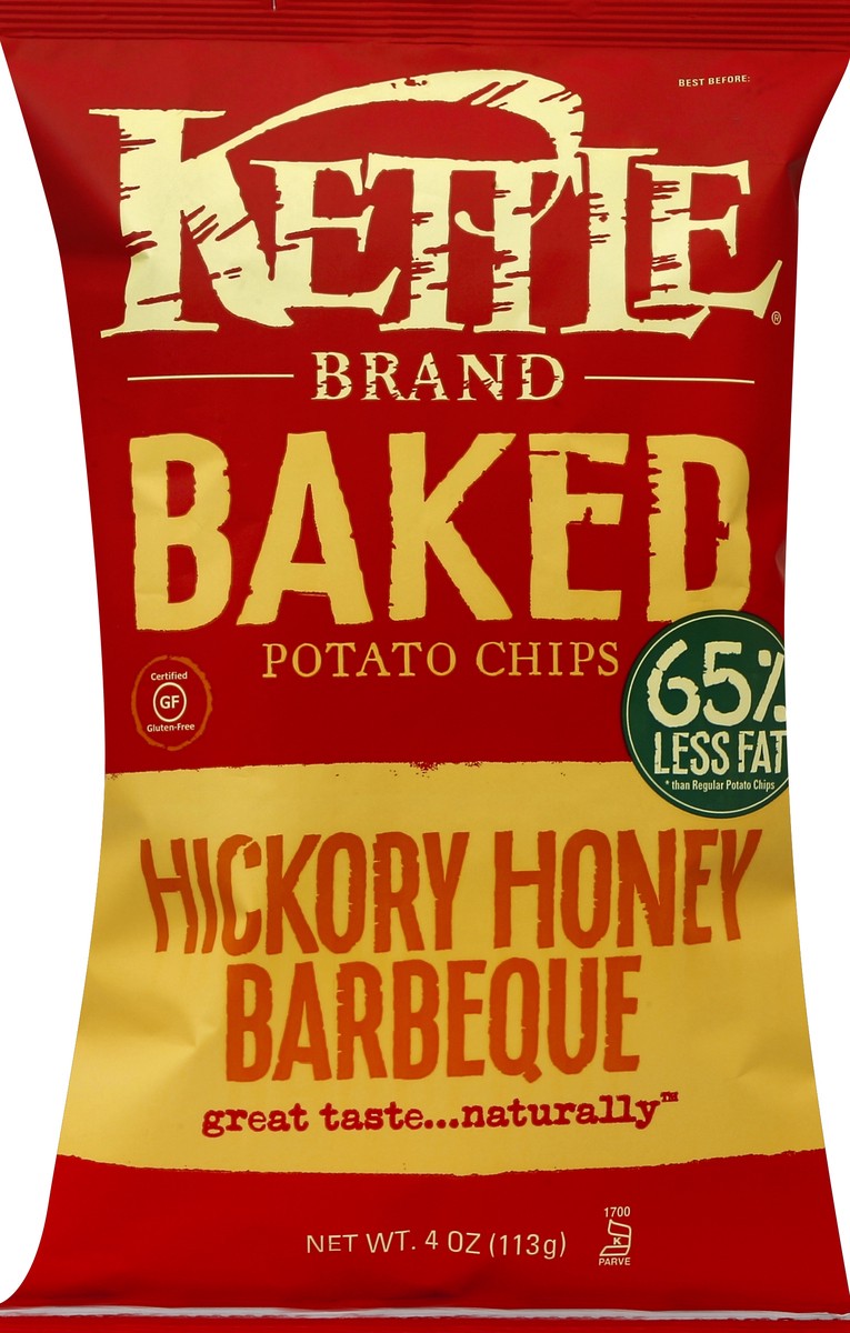 slide 5 of 5, Kettle Brand Hickory Honey Barbecue Baked Potato Chips, 4 oz