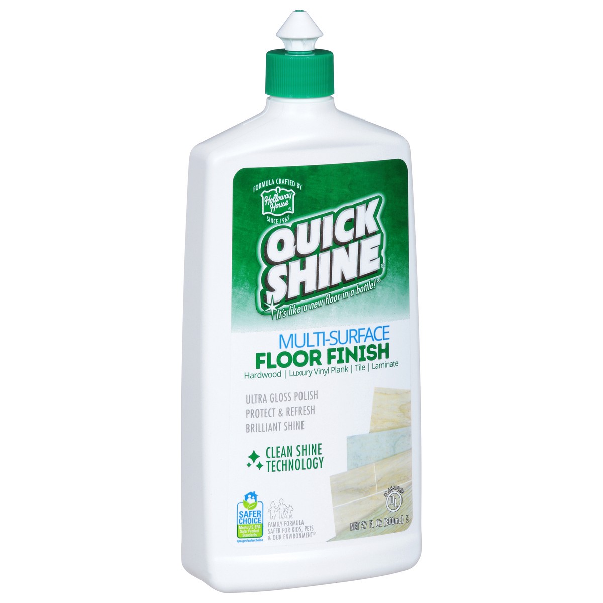 slide 4 of 9, Quick Shine Multi-Surface Floor Finish 27 fl oz, 27 fl oz