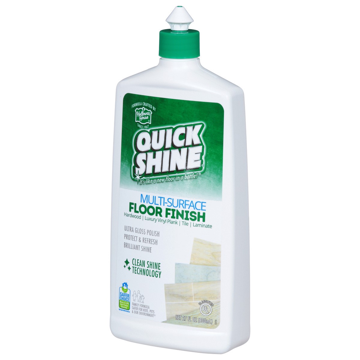 slide 2 of 9, Quick Shine Multi-Surface Floor Finish 27 fl oz, 27 fl oz