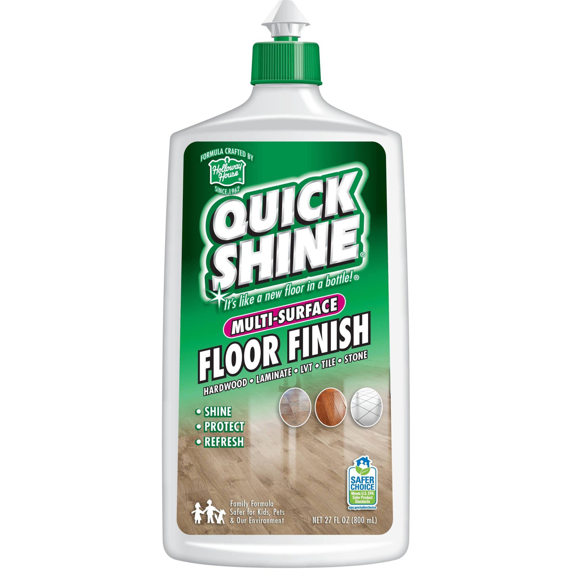 slide 1 of 9, Quick Shine Multi-Surface Floor Finish 27 fl oz, 27 fl oz