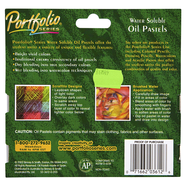 slide 5 of 13, Crayola Portfolio Series Oil Pastels, Water Soluble, Assorted Colors, 12 ct
