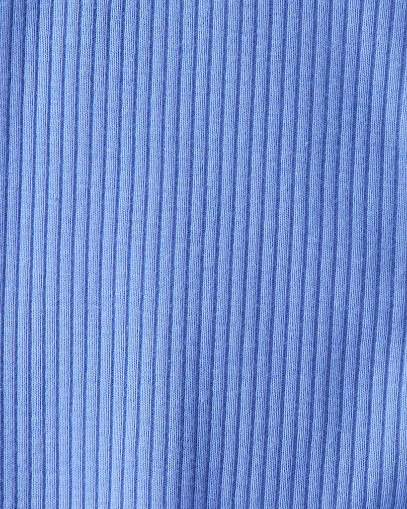 slide 2 of 3, Carter's Carters Baby Boy Rib Long-Sleeve Snug Fit Sleep & Play Pajamas - Blue Blue NB, 1 ct