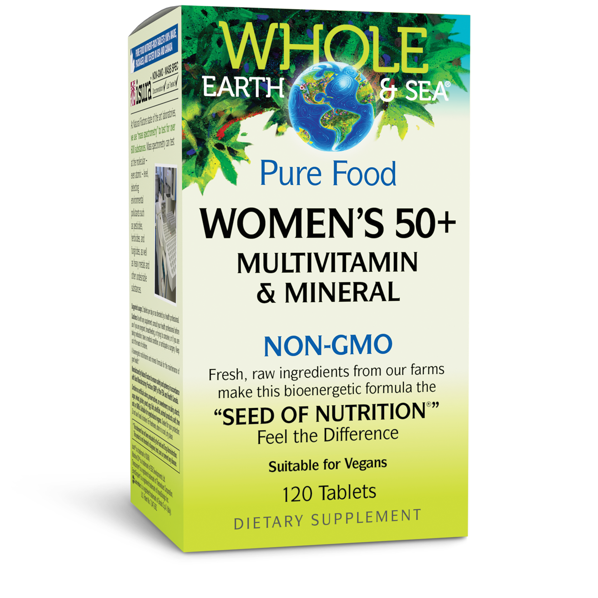 slide 1 of 2, Whole Earth & Sea Women's 50+ Multivitamin & Mineral, 120 ct