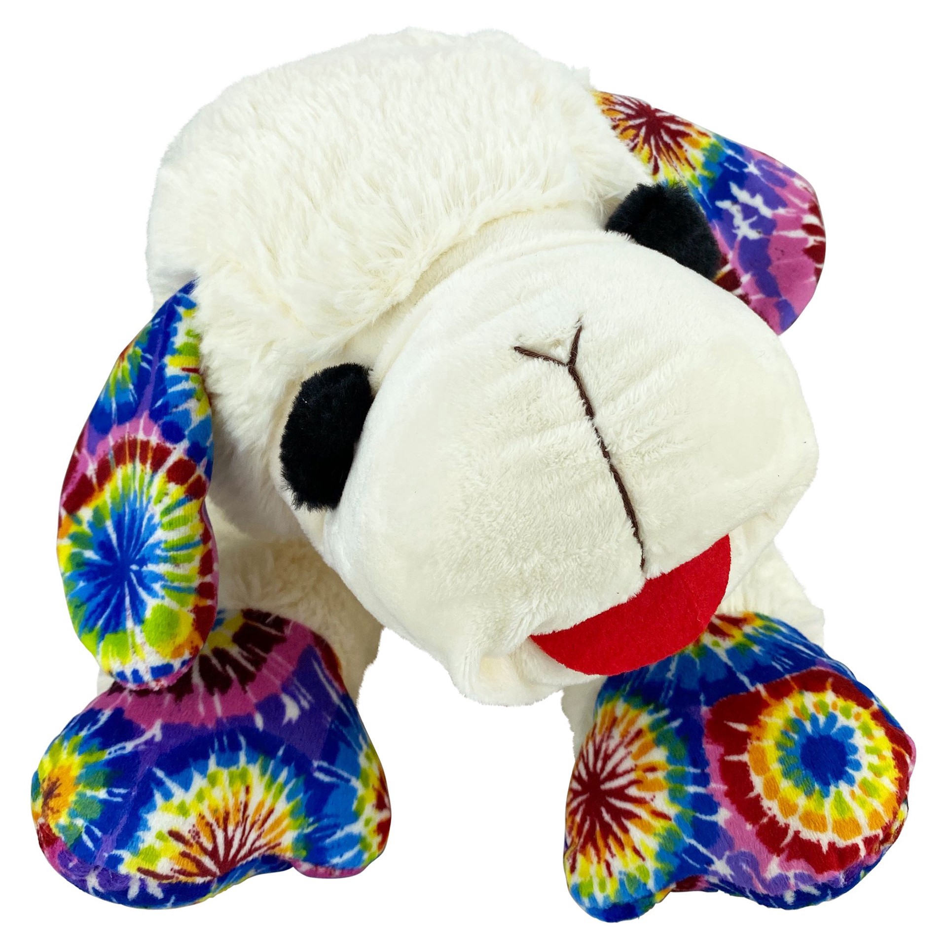 slide 1 of 1, Multipet Mulitpet Jumbo Lamb Chop Tie Dye Squeaky Dog Toy, 1 ct