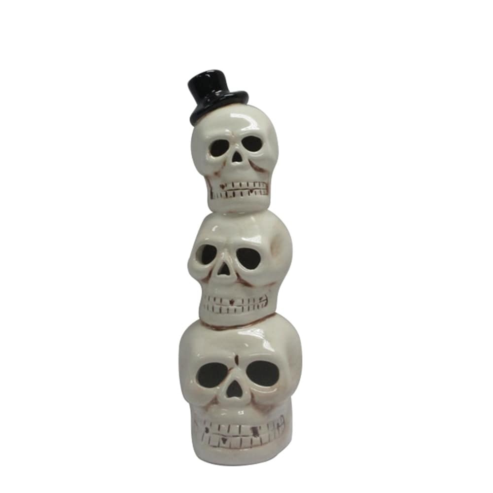 slide 1 of 1, Holiday Home 3 Stack Skull Decor, 9.5 in