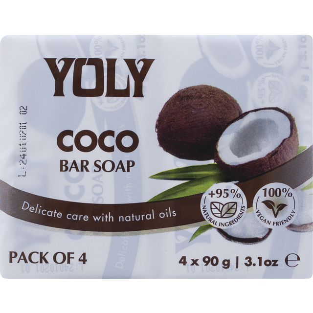 slide 1 of 1, Yoly Coconut Soap, 3.17 oz