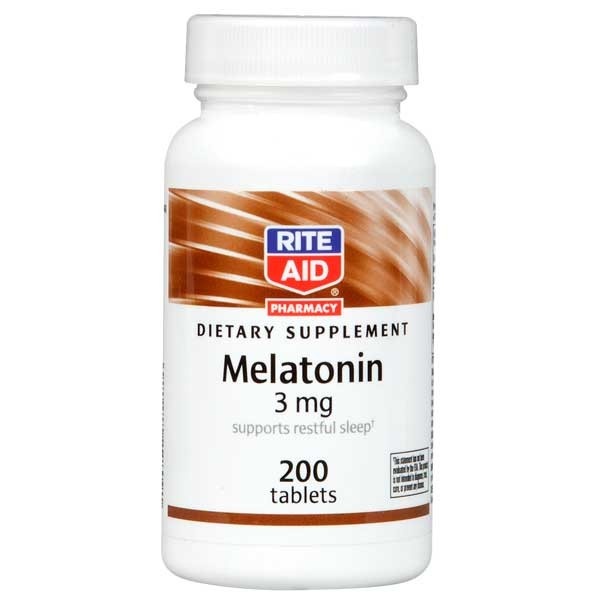 slide 1 of 2, Rite Aid Ra Melatonin, 200 ct