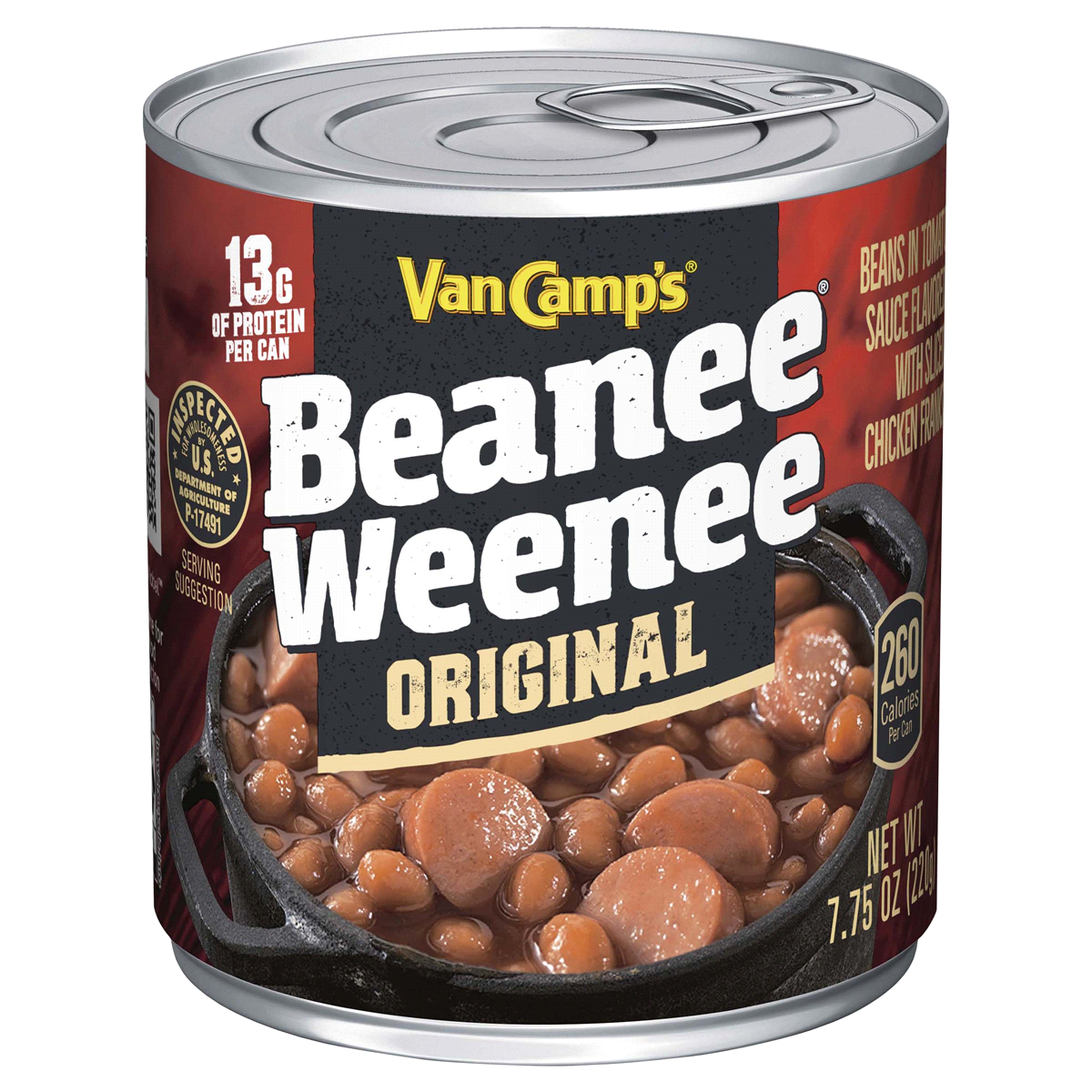 slide 1 of 4, Van Camp's Beanee Weenee - Original, 7.75 oz