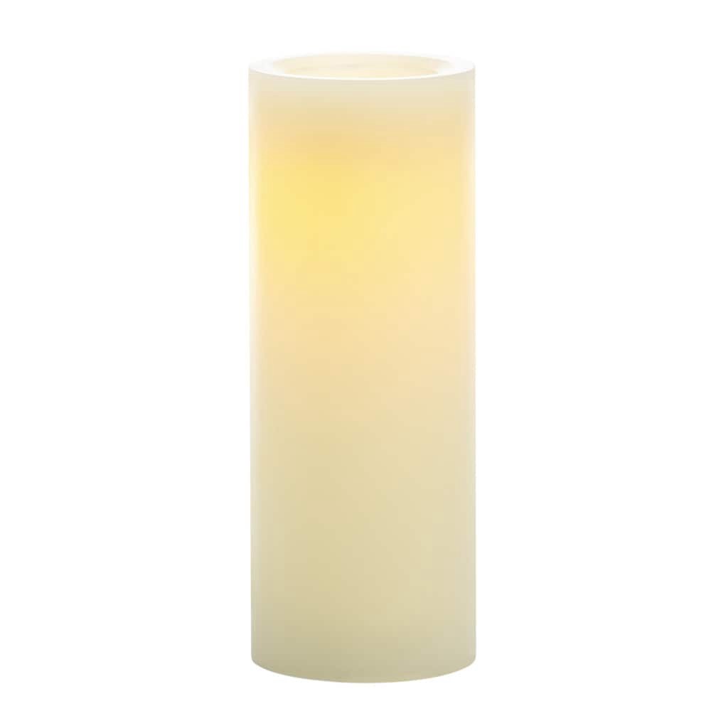slide 4 of 6, Inglow Round Pillar Candle, 8 in