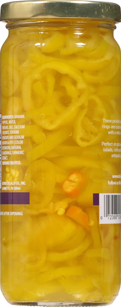 slide 3 of 14, Delallo Mild Banana Pepper Rings, 16 oz