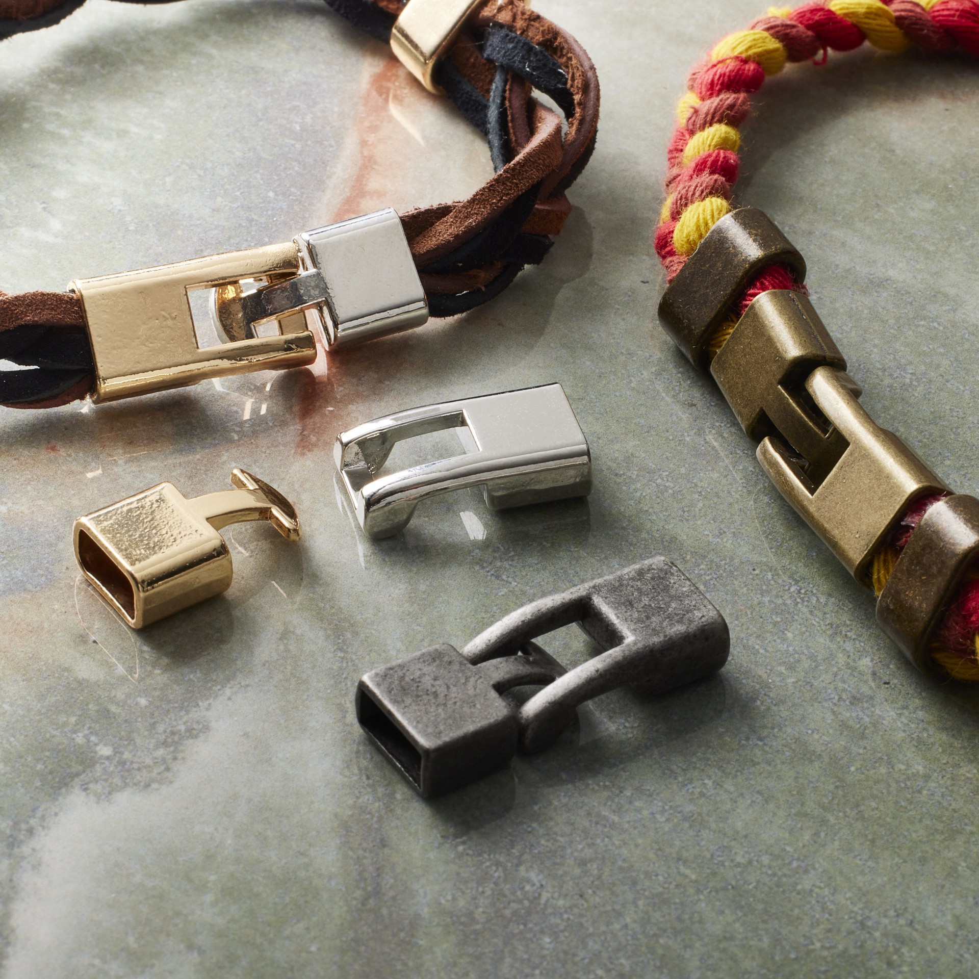 slide 3 of 3, 32mm Cord Endcap Closure Assortment By Bead Landing, 32 mm