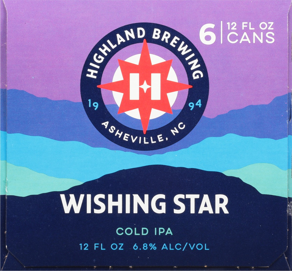 slide 8 of 9, Highland Brewing Company Cold IPA Wishing Star Beer 6 - 12 oz Cans, 72 oz