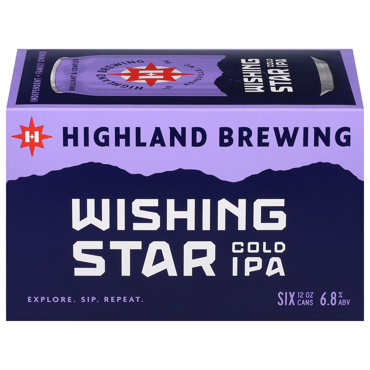 slide 1 of 9, Highland Brewing Company Cold IPA Wishing Star Beer 6 - 12 oz Cans, 72 oz