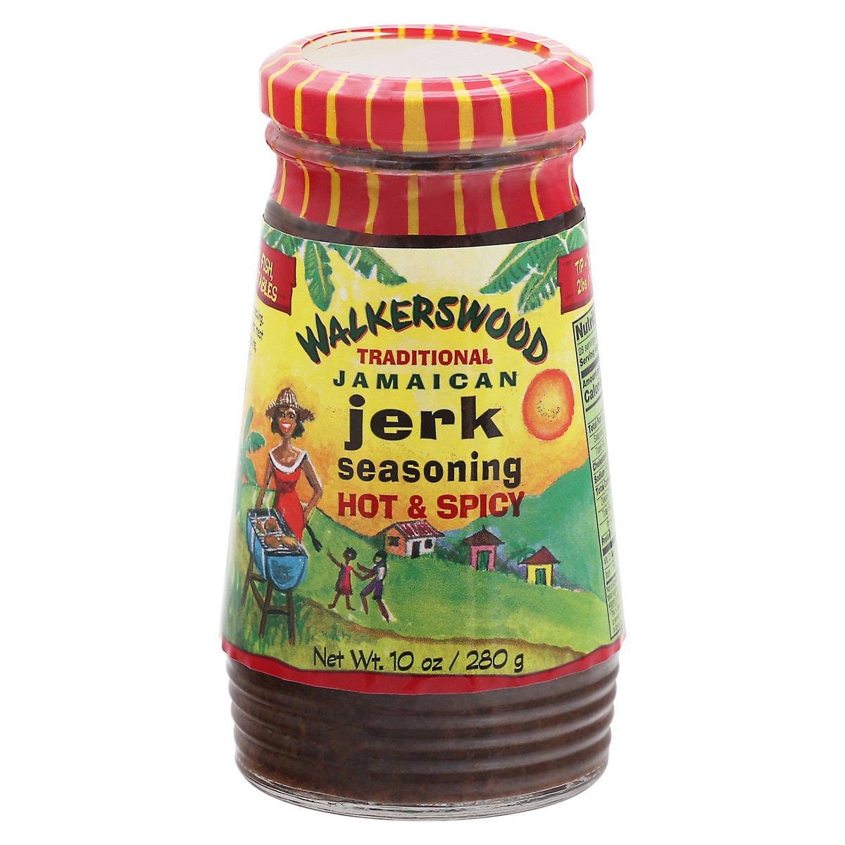 slide 10 of 13, Walkerswood Hot & Spicy Traditional Jamaican Jerk Seasoning 10 oz Jar, 10 oz
