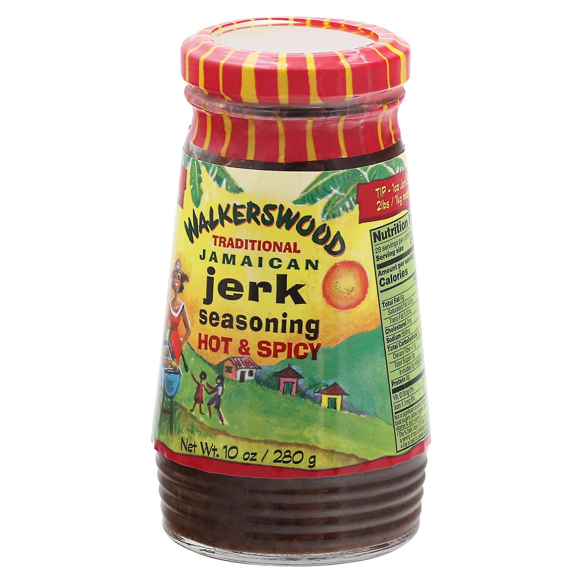 slide 6 of 13, Walkerswood Hot & Spicy Traditional Jamaican Jerk Seasoning 10 oz Jar, 10 oz