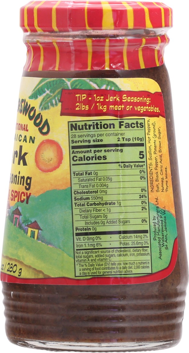 slide 2 of 13, Walkerswood Hot & Spicy Traditional Jamaican Jerk Seasoning 10 oz Jar, 10 oz