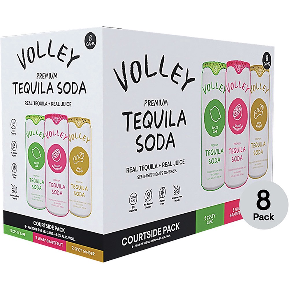 slide 1 of 1, Volley Courtside Variety, 8 ct; 12 oz