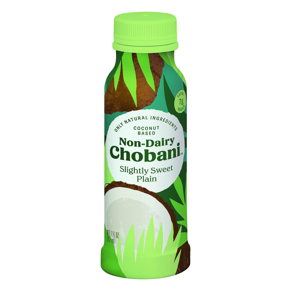 slide 1 of 1, Chobani Non-Dairy Slightly Sweet Plain Yogurt Drink, 7 fl oz