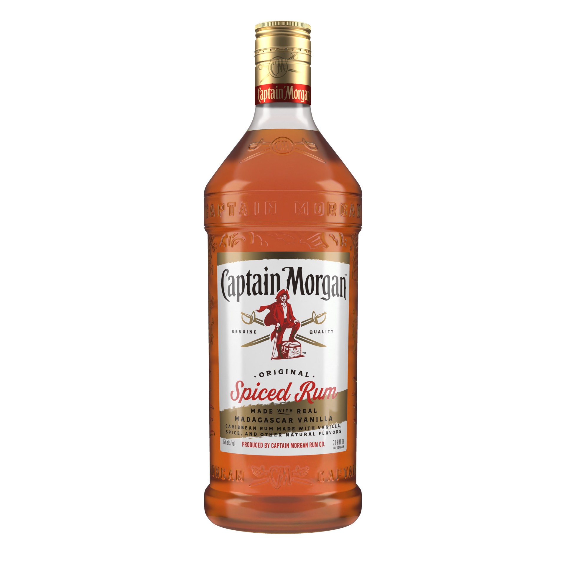 slide 1 of 7, Captain Morgan Original Spiced Rum, 1.75 L, 1.75 liter