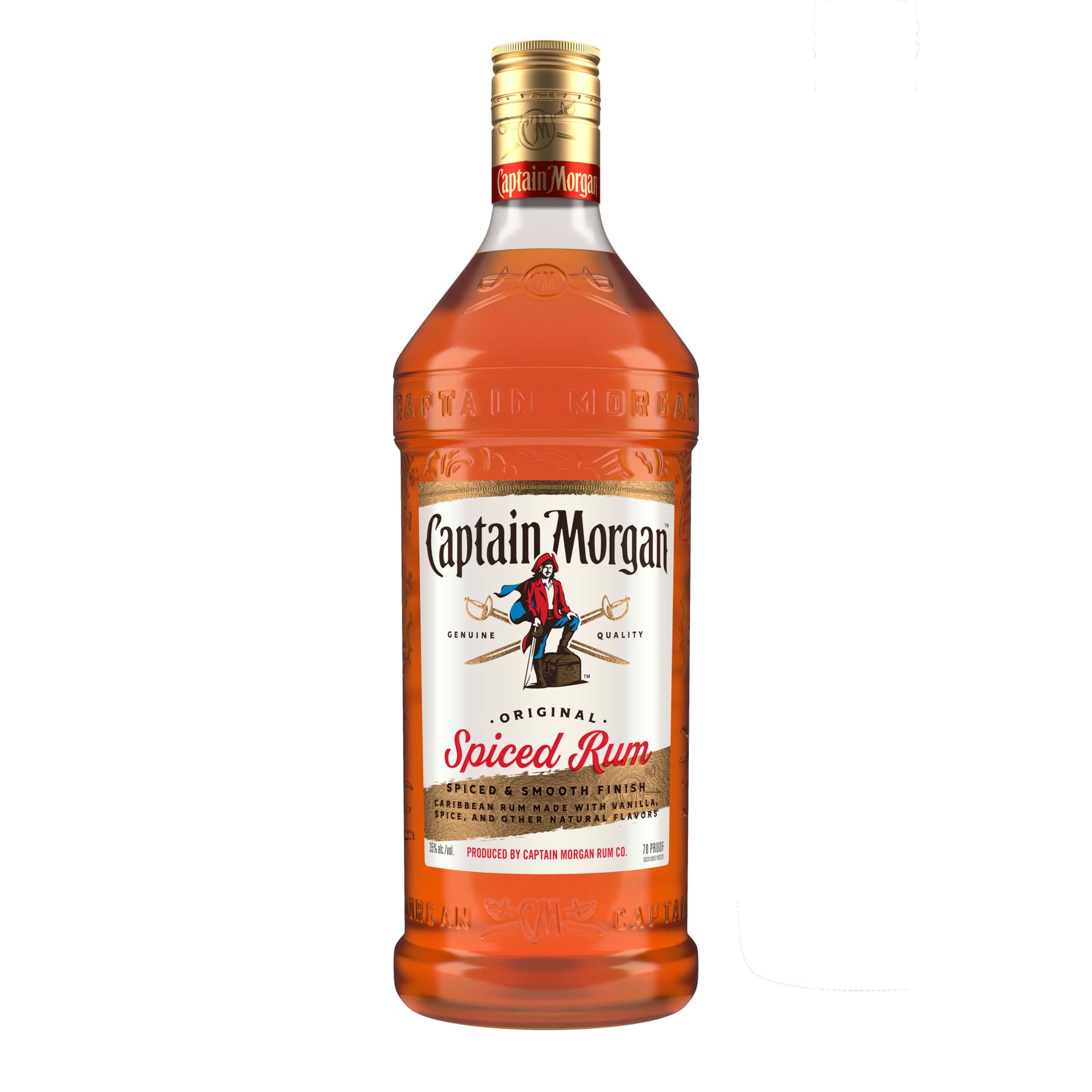 slide 1 of 7, Captain Morgan Original Spiced Rum, 1.75 liter
