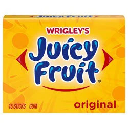 Juicy Fruit Original Bubble Gum, Single Pack, 15 Stick