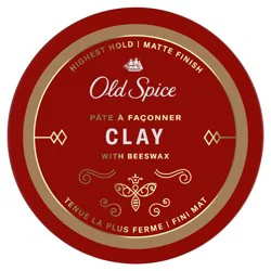 Old Spice Matte Finish Highest Hold Clay with Beeswax 2.22 oz