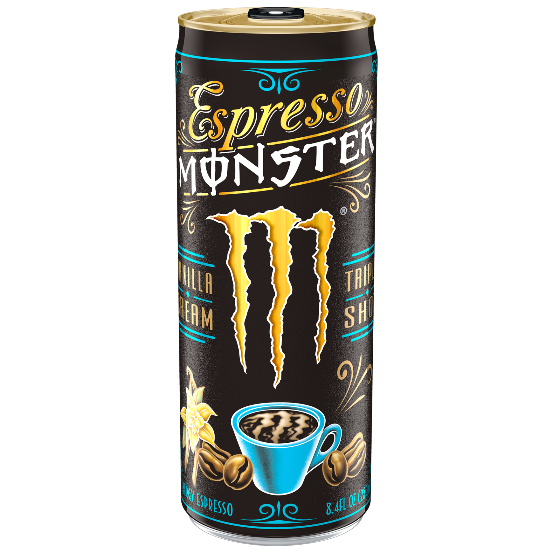 slide 1 of 2, Monster Energy Vanilla Triple Shot Espresso Drink, 8.4 fl oz