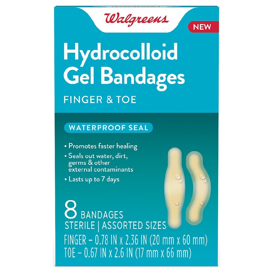 Walgreens Hydrocolloid Gel Bandages Finger Toe Ct Shipt