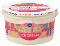 slide 1 of 1, Kroger Party Pail Vanilla Ice Cream, 128 oz