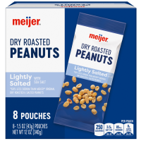 slide 6 of 29, Meijer Roasted & Lightly Salted Peanuts Multipack, 8 ct