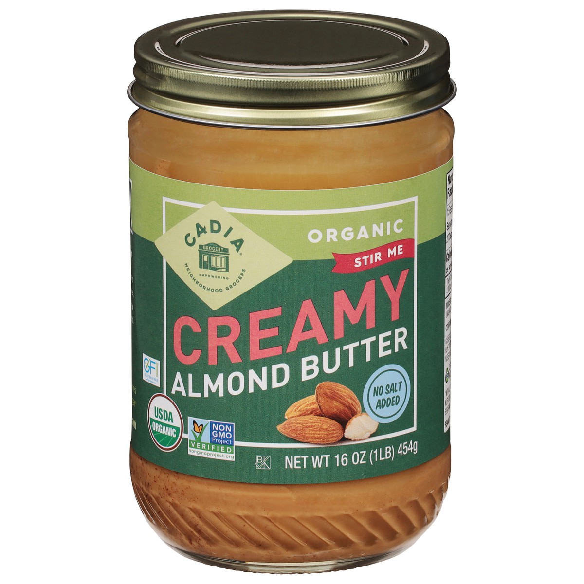 slide 1 of 9, Cadia Almond Butter Crmy Og, 16 oz