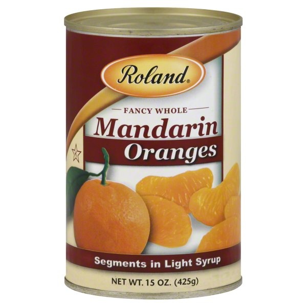 slide 1 of 1, Roland Manderin Oranges Fancy Whole Segments in Light Syrup, 15 oz