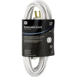 GE Extension Cord Indoor White 15'