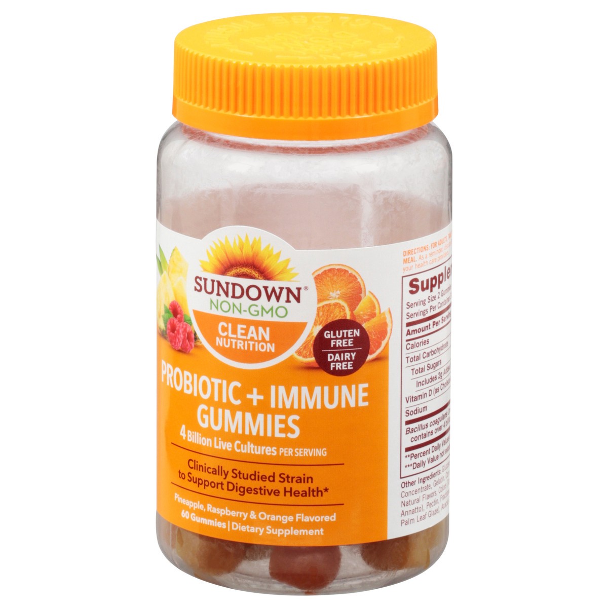 slide 3 of 9, Sundown Naturals Probiotic Gummies, 60 ct