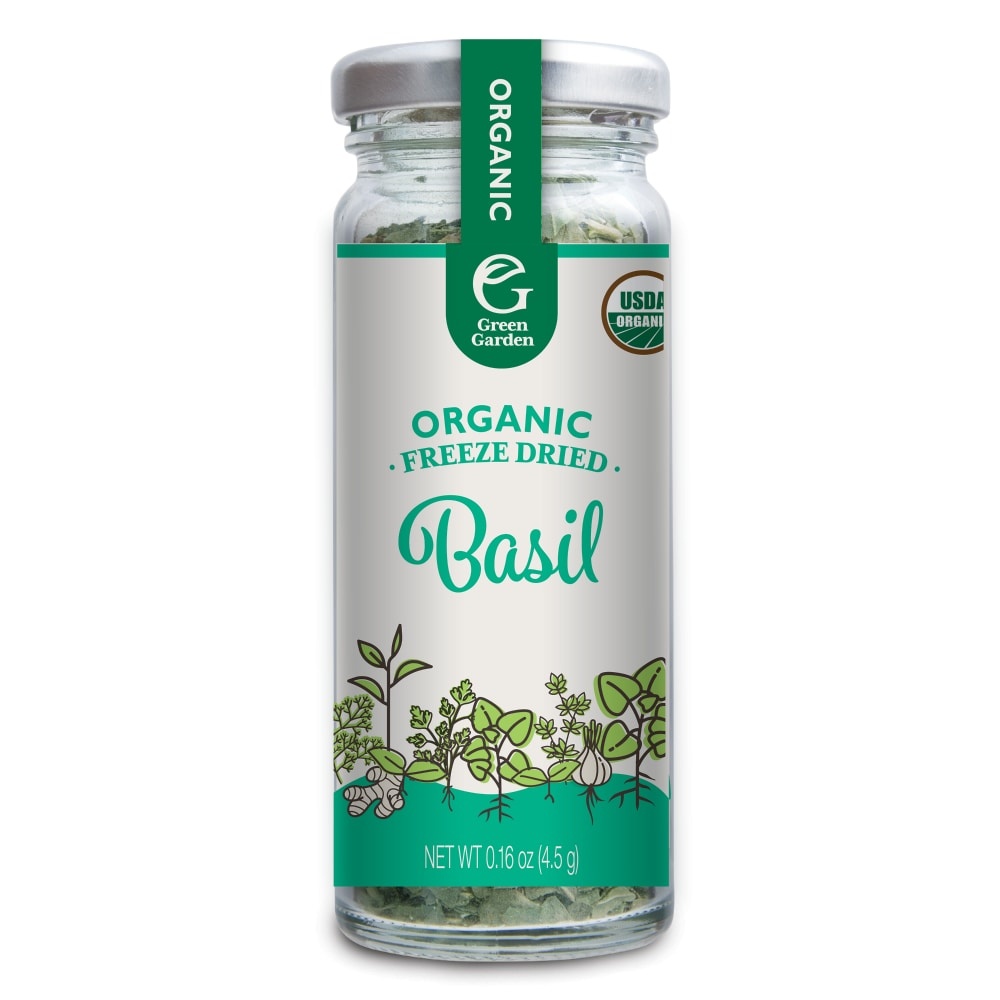 slide 1 of 1, Green Garden Organic Freeze Dried Basil, 0.16 oz