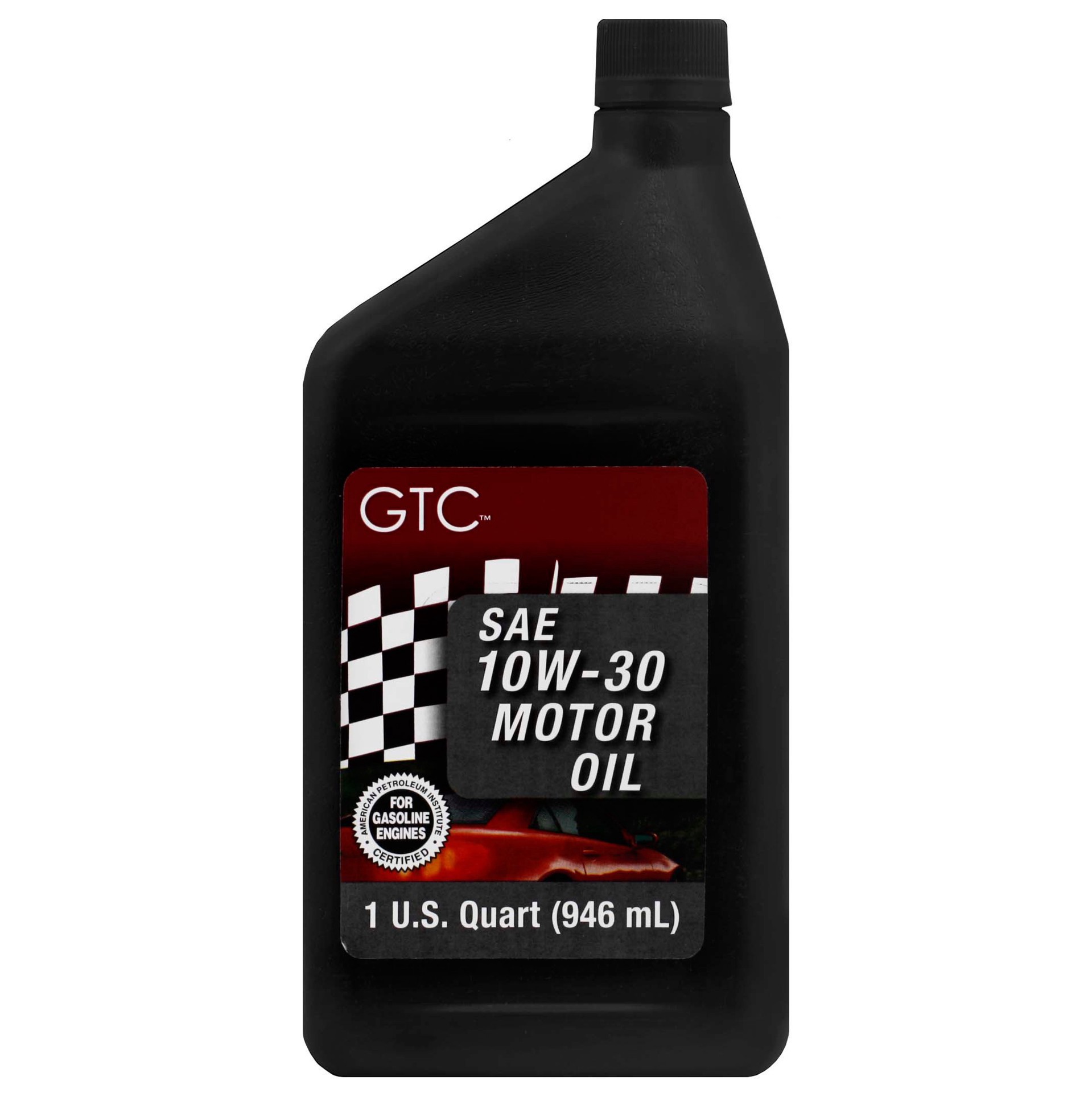 slide 1 of 1, GTC SAE 10W-30 Motor Oil, 1 qt